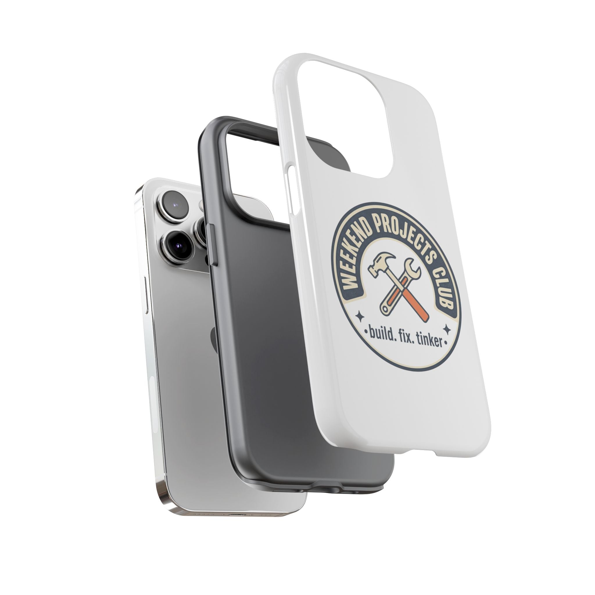 Weekend Projects Club Tough Phone Case — "build. fix. tinker."