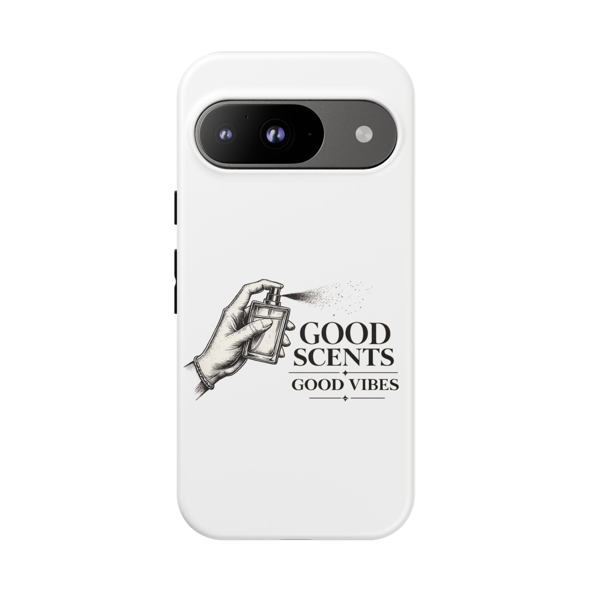 Phone Case - "Good Scents, Good Vibes" Fragrance Bottle Design