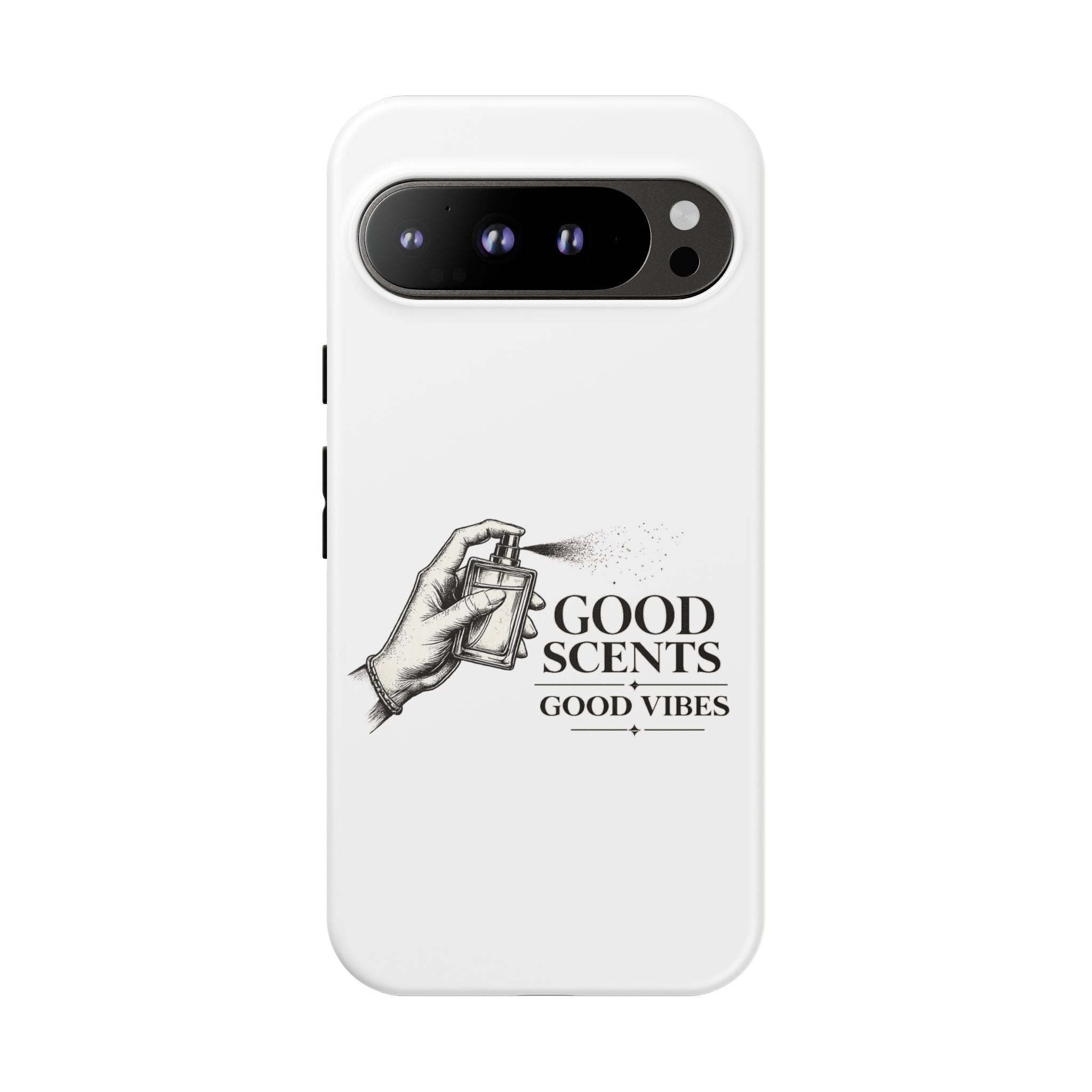 Phone Case - "Good Scents, Good Vibes" Fragrance Bottle Design