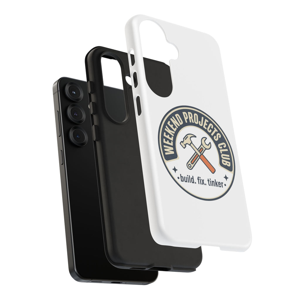 Weekend Projects Club Tough Phone Case — "build. fix. tinker."