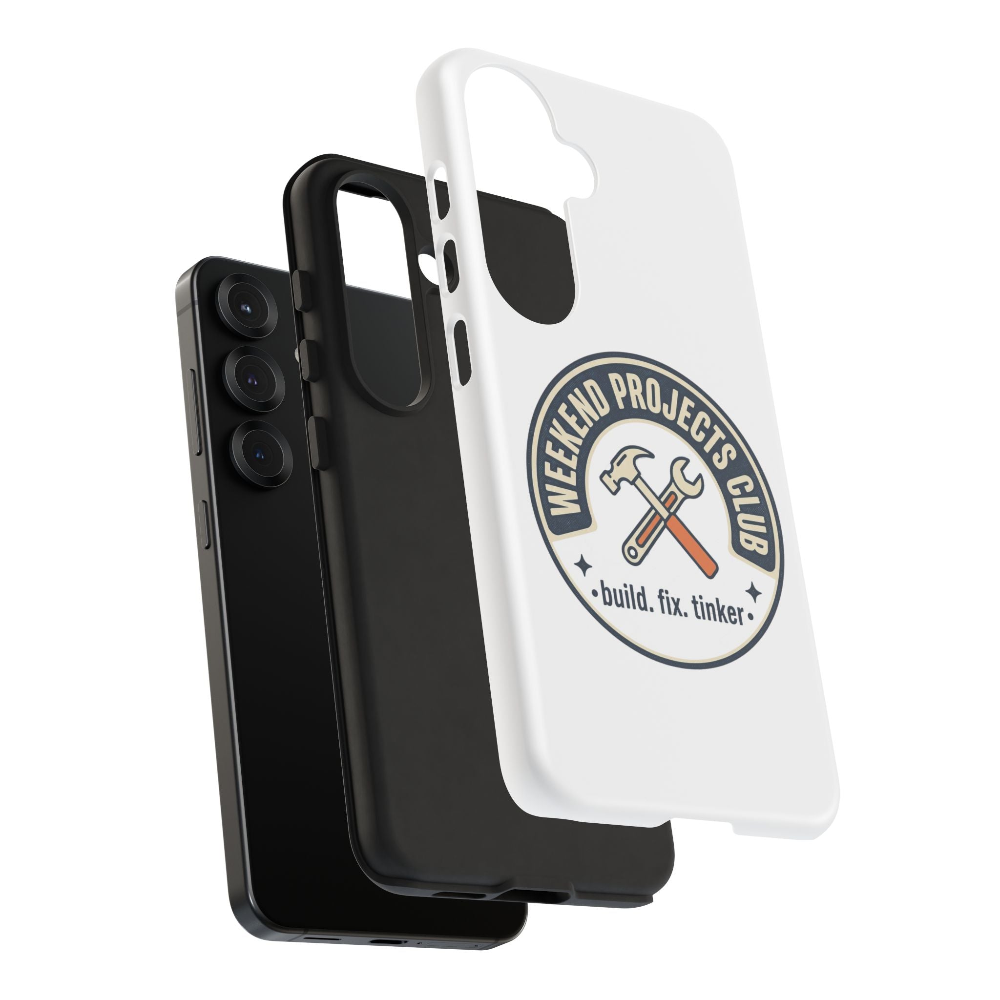 Weekend Projects Club Tough Phone Case — "build. fix. tinker."