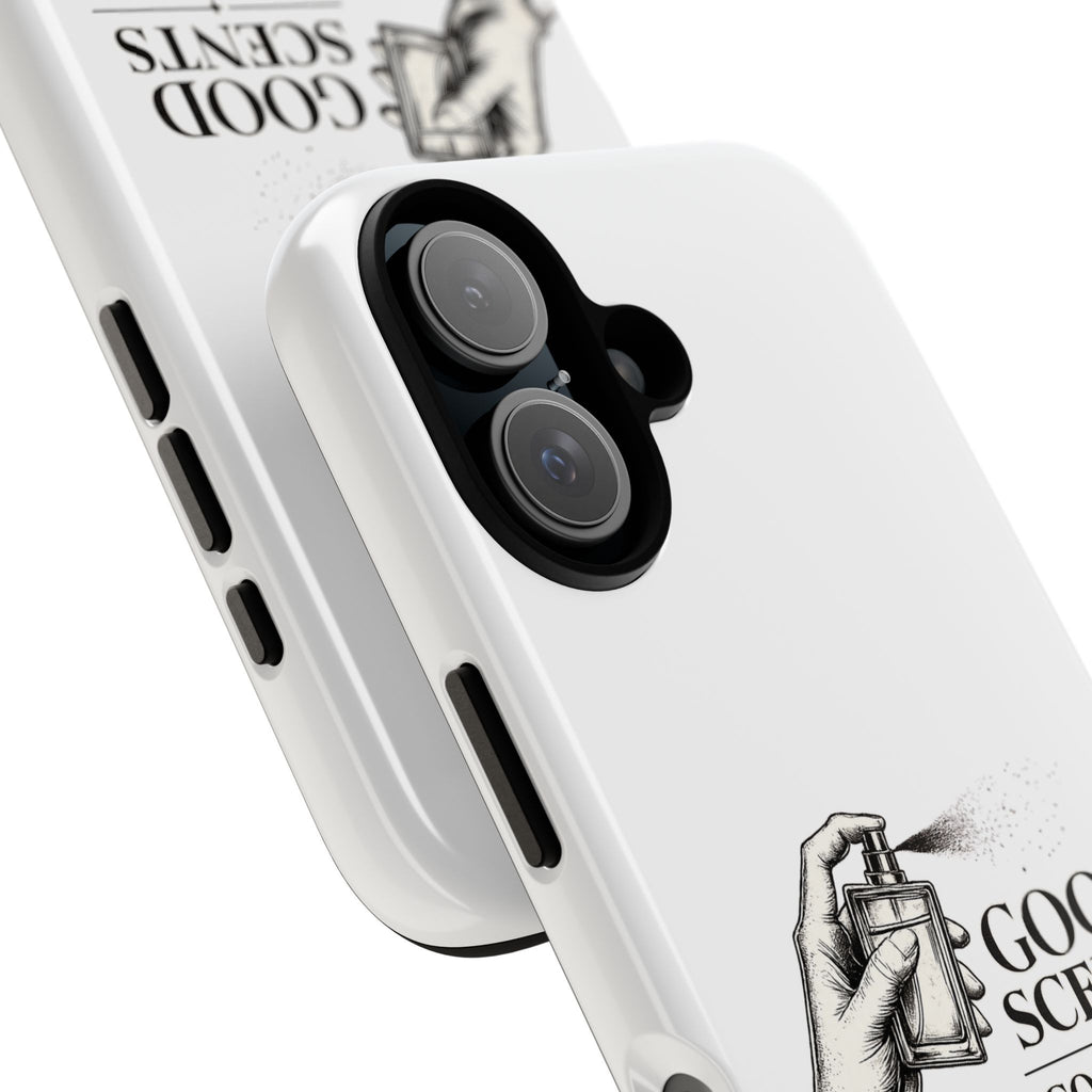 Phone Case - "Good Scents, Good Vibes" Fragrance Bottle Design