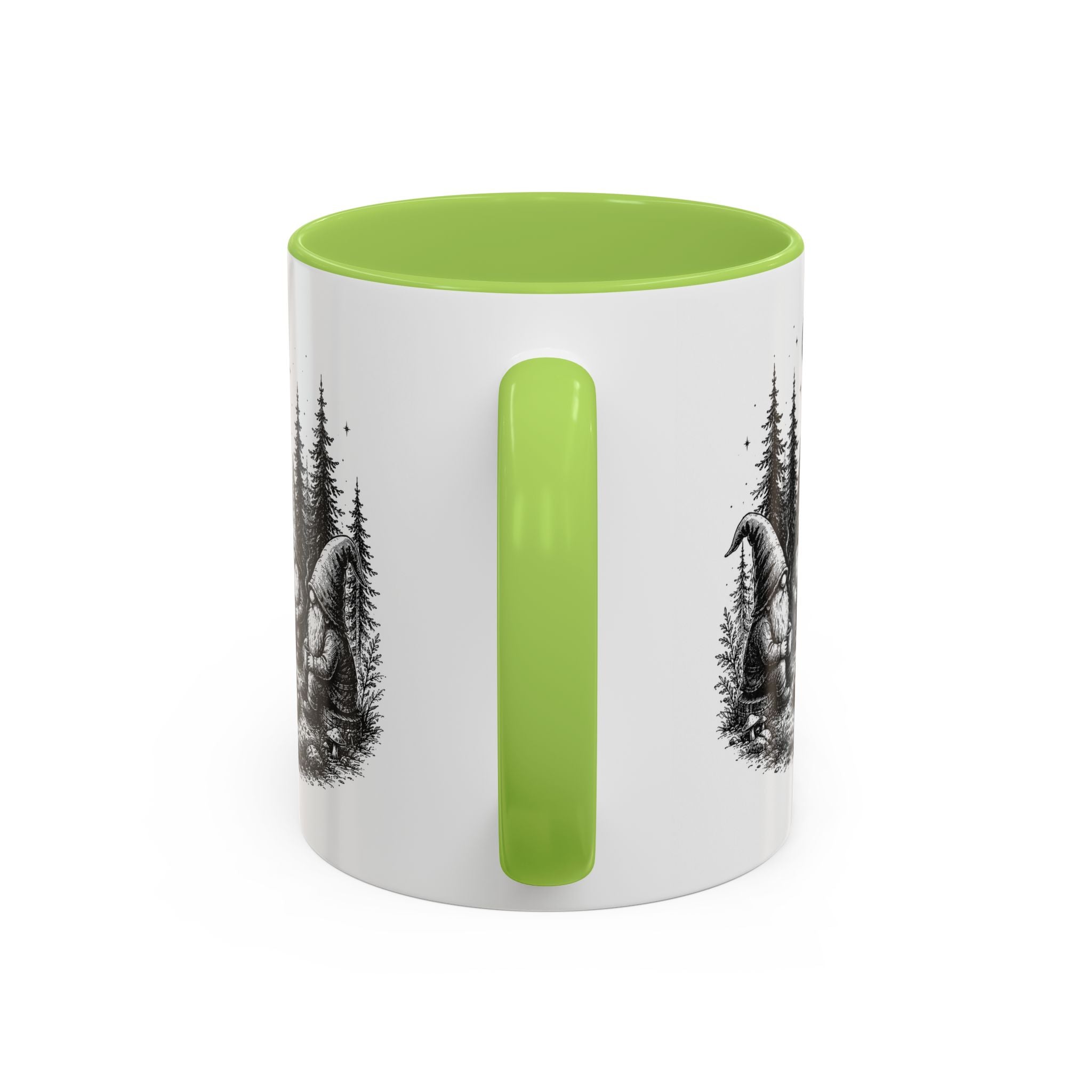 Gnome Campfire Coffee Mug — Woodland Camping Ceramic Accent Mug (11/15oz)