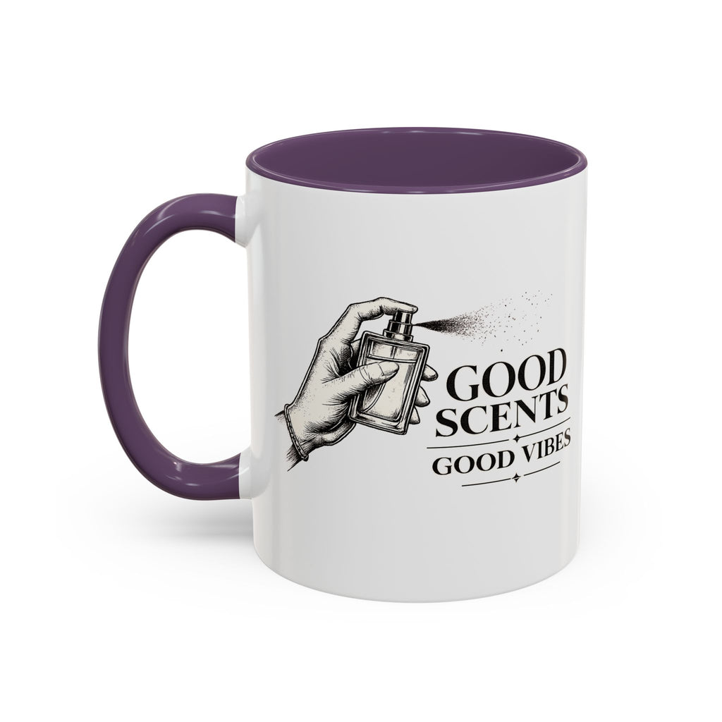 Good Scents, Good Vibes Coffee Mug — Scent Perfume Graphic Accent Mug