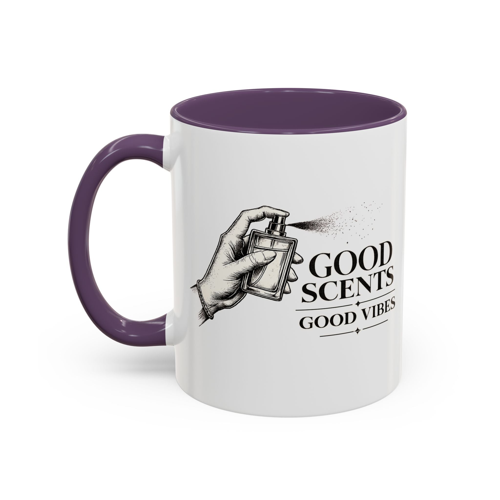 Good Scents, Good Vibes Coffee Mug — Scent Perfume Graphic Accent Mug