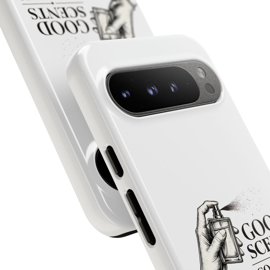Phone Case - "Good Scents, Good Vibes" Fragrance Bottle Design