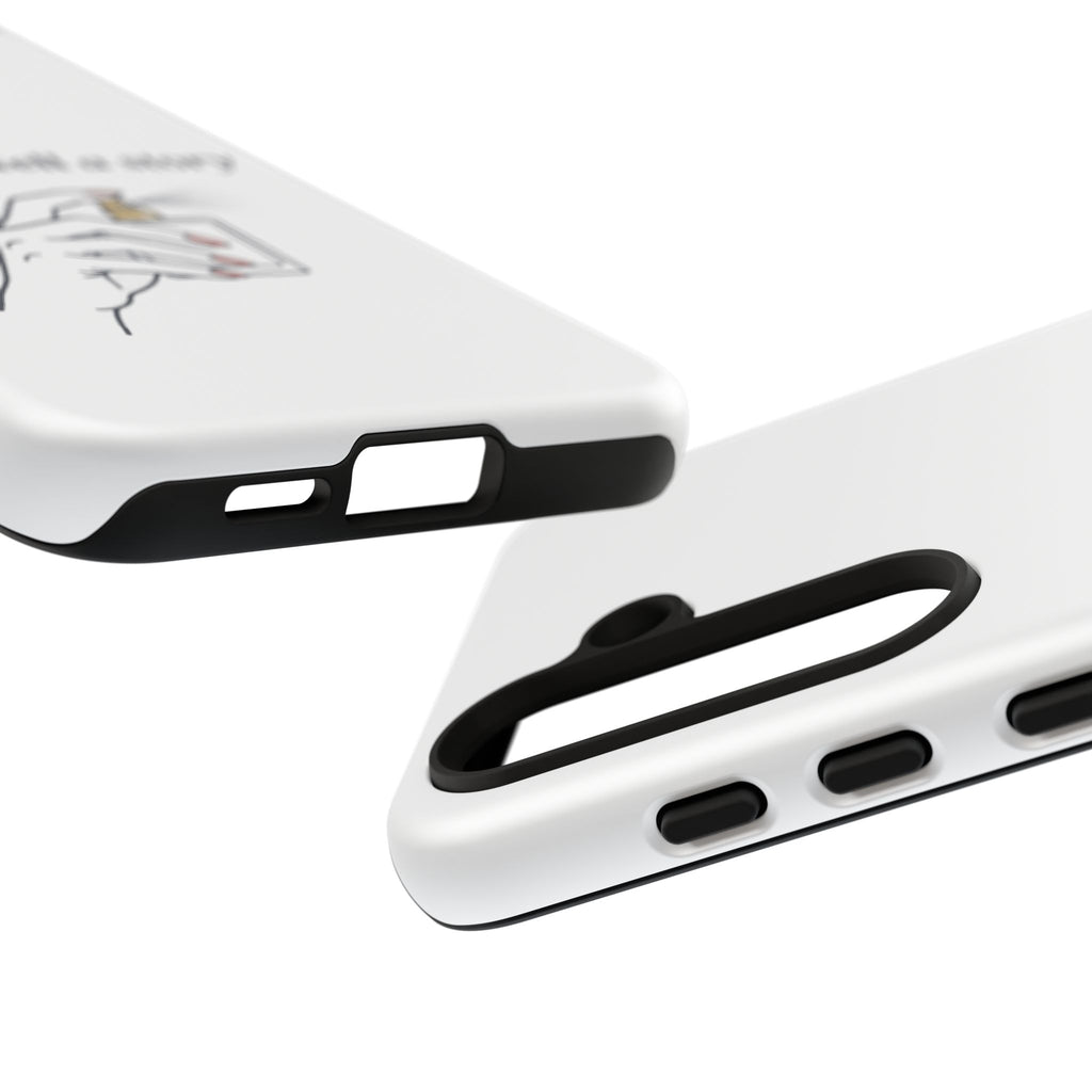 Phone Case — "perfumes tell a story" Minimalist Perfume Bottle Design