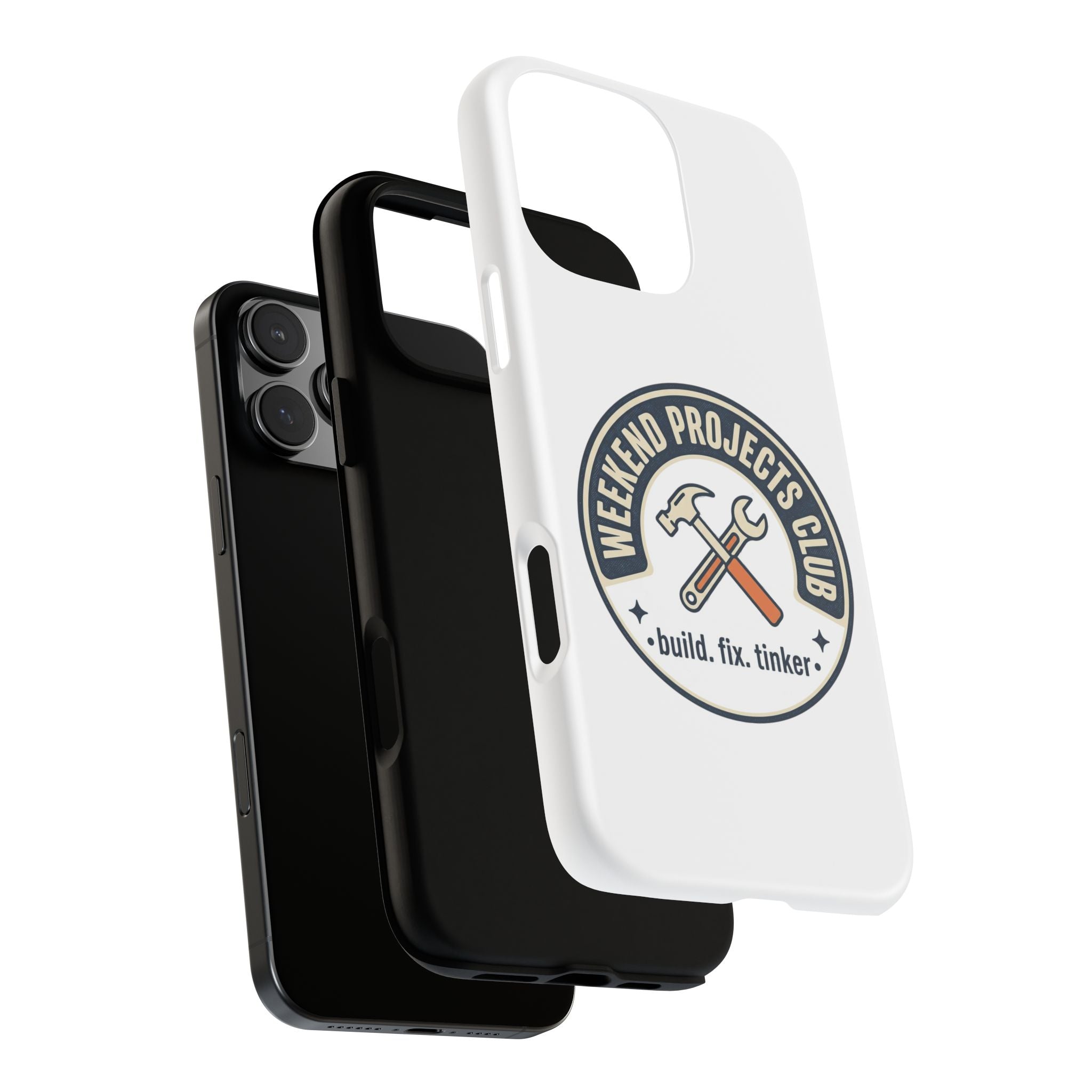 Weekend Projects Club Tough Phone Case — "build. fix. tinker."