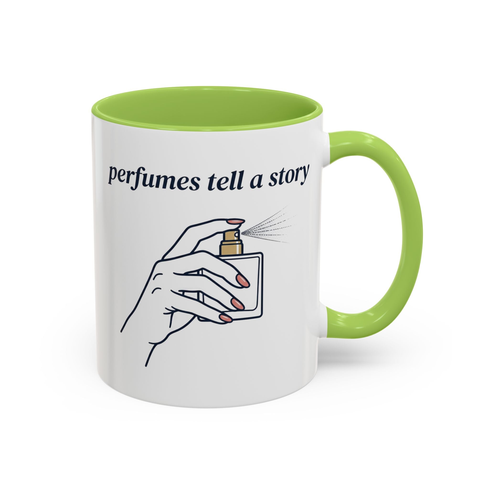 Perfumes Tell a Story Accent Coffee Mug — Scent Lover Gift (11/15oz)