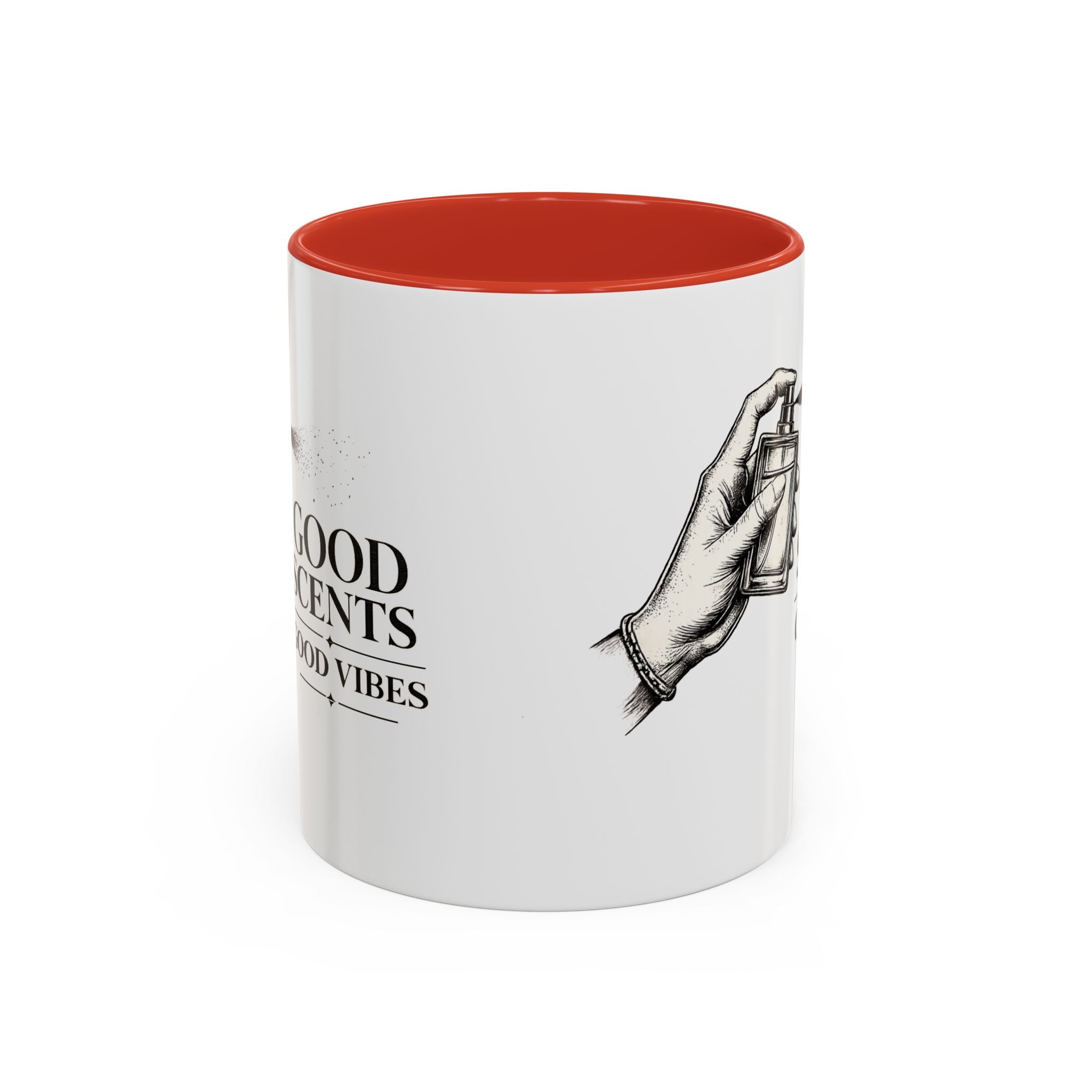 Good Scents, Good Vibes Coffee Mug — Scent Perfume Graphic Accent Mug