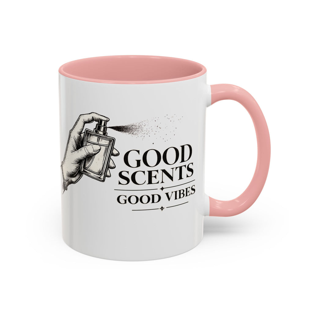 Good Scents, Good Vibes Coffee Mug — Scent Perfume Graphic Accent Mug