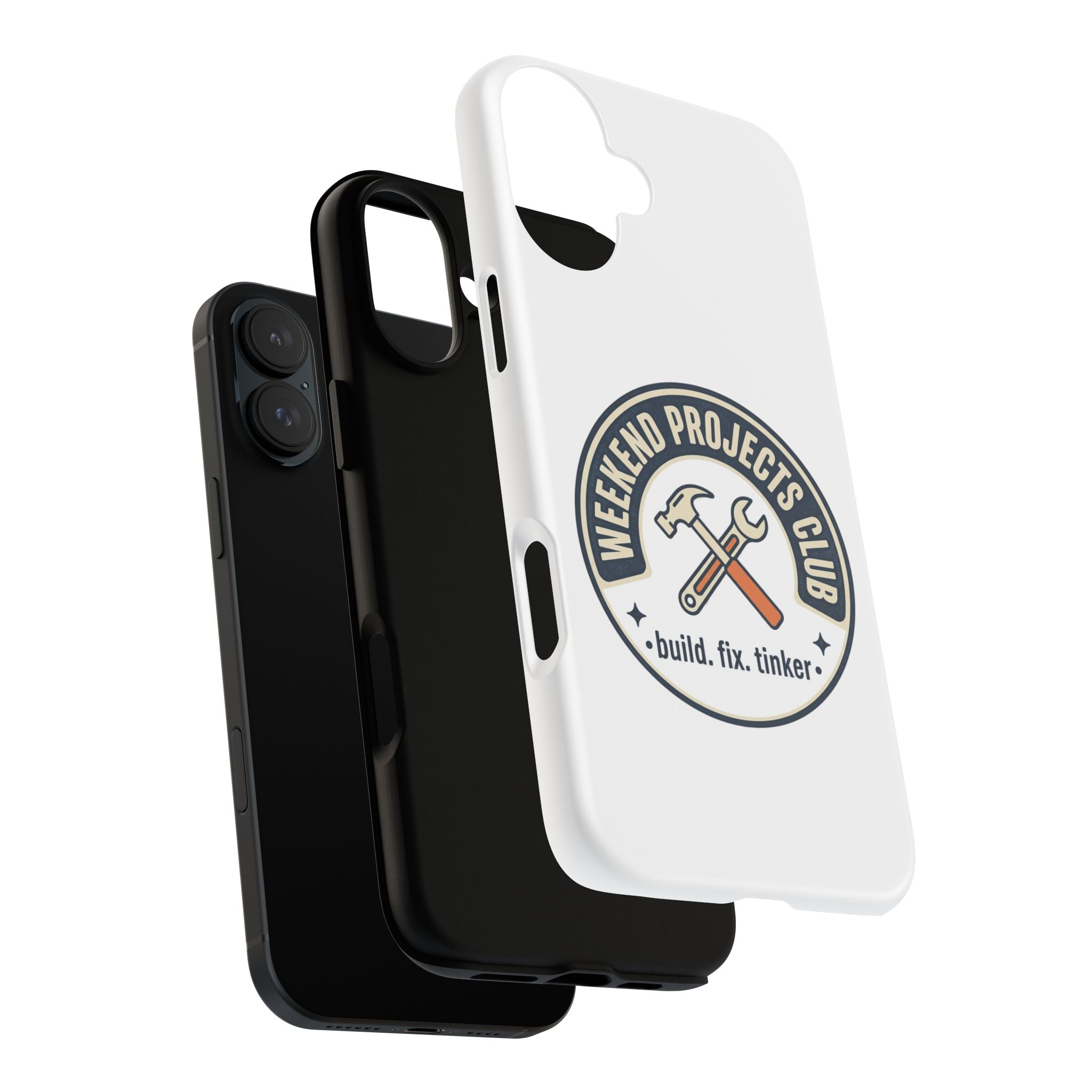 Weekend Projects Club Tough Phone Case — "build. fix. tinker."