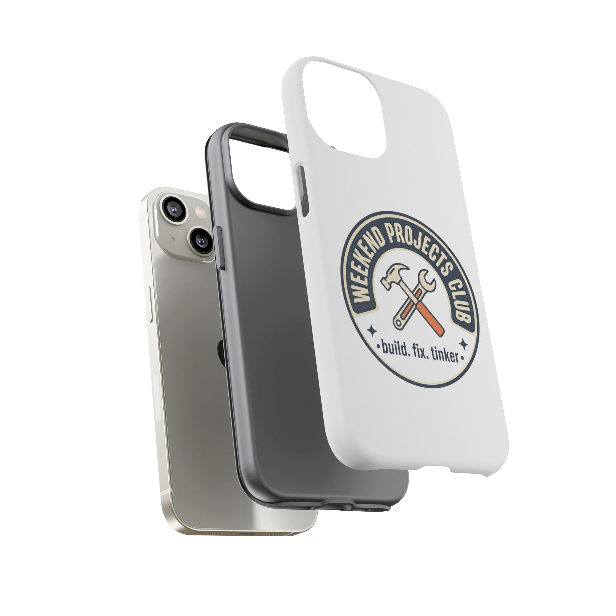 Weekend Projects Club Tough Phone Case — "build. fix. tinker."