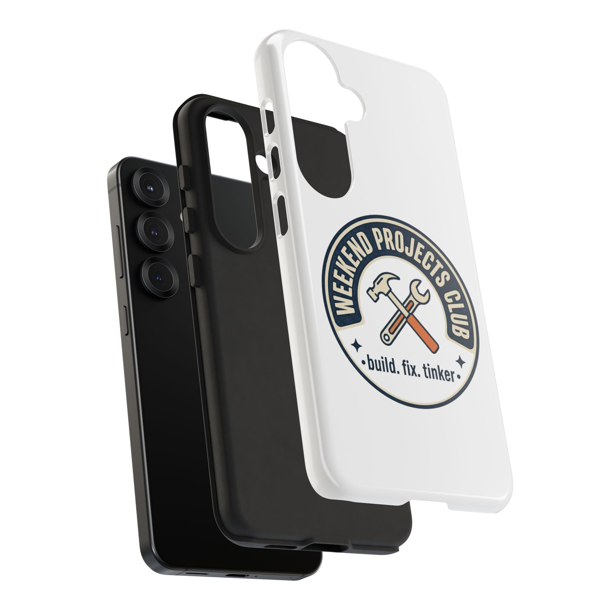 Weekend Projects Club Tough Phone Case — "build. fix. tinker."