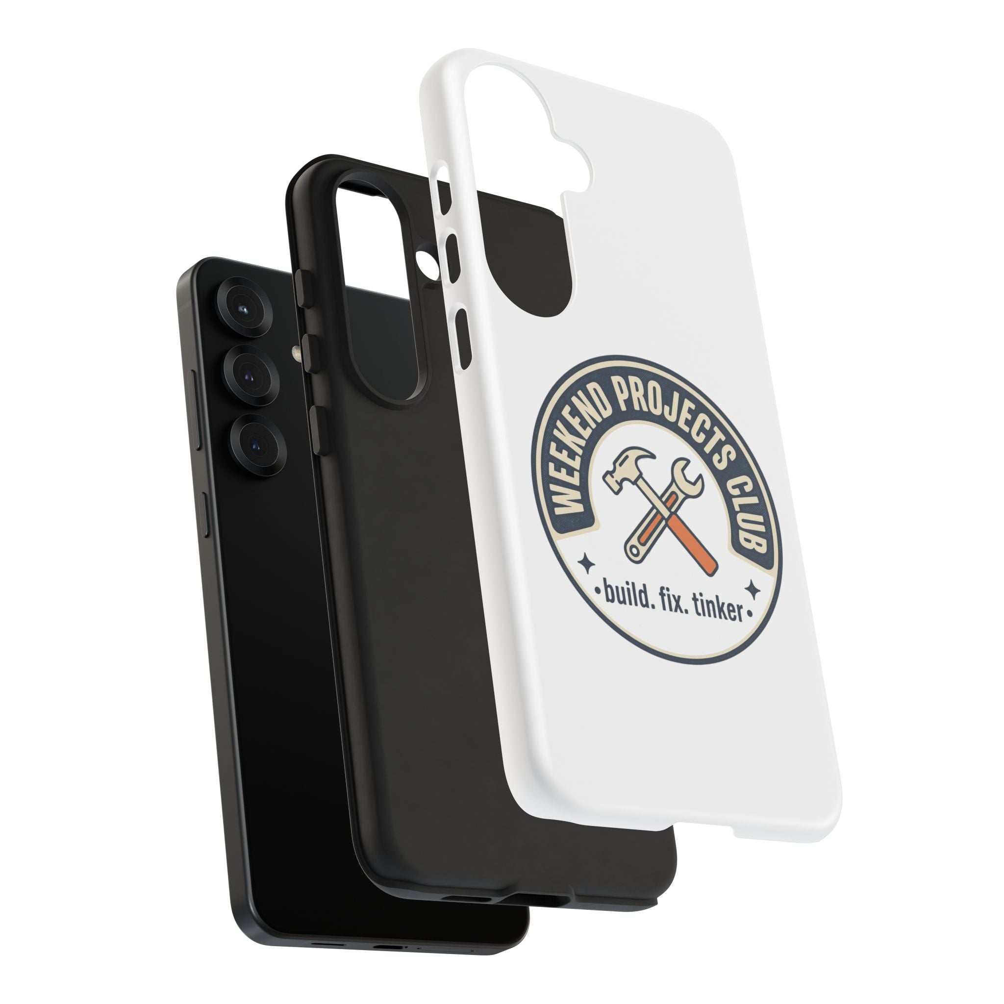 Weekend Projects Club Tough Phone Case — "build. fix. tinker."
