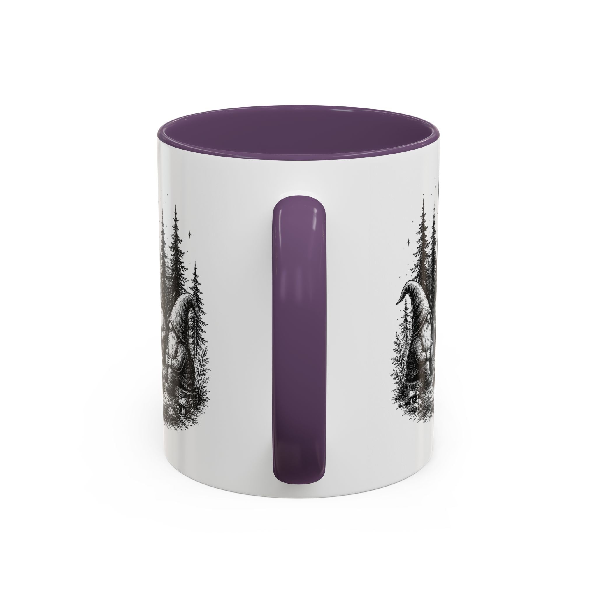 Gnome Campfire Coffee Mug — Woodland Camping Ceramic Accent Mug (11/15oz)