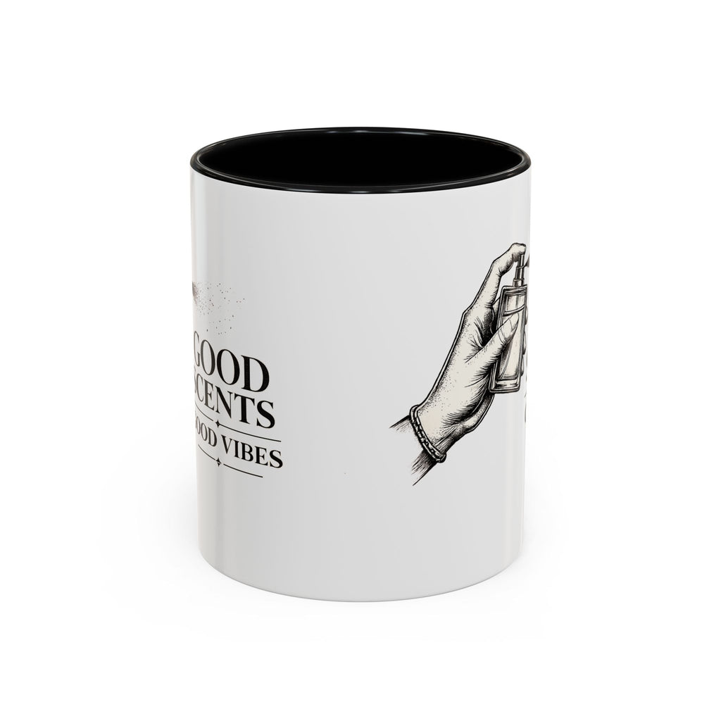 Good Scents, Good Vibes Coffee Mug — Scent Perfume Graphic Accent Mug