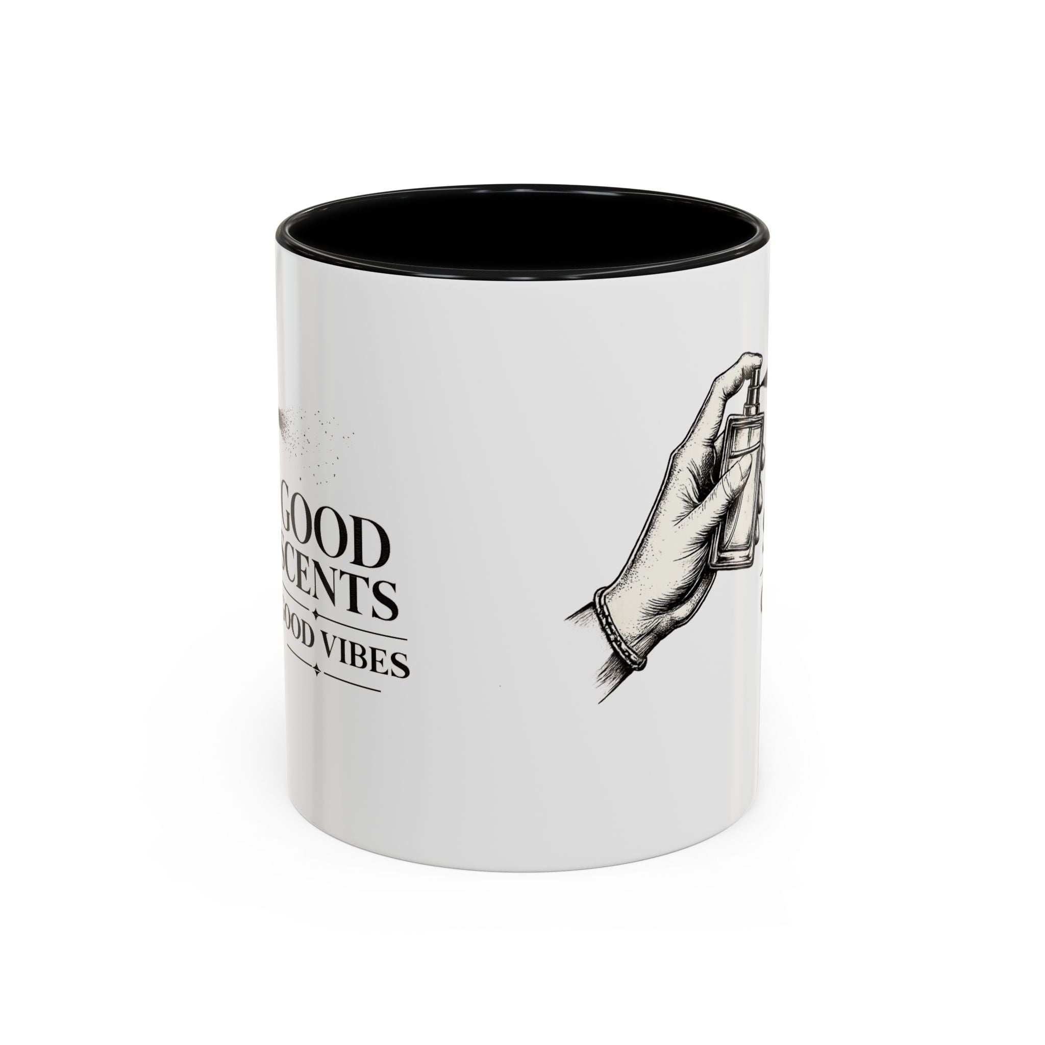 Good Scents, Good Vibes Coffee Mug — Scent Perfume Graphic Accent Mug