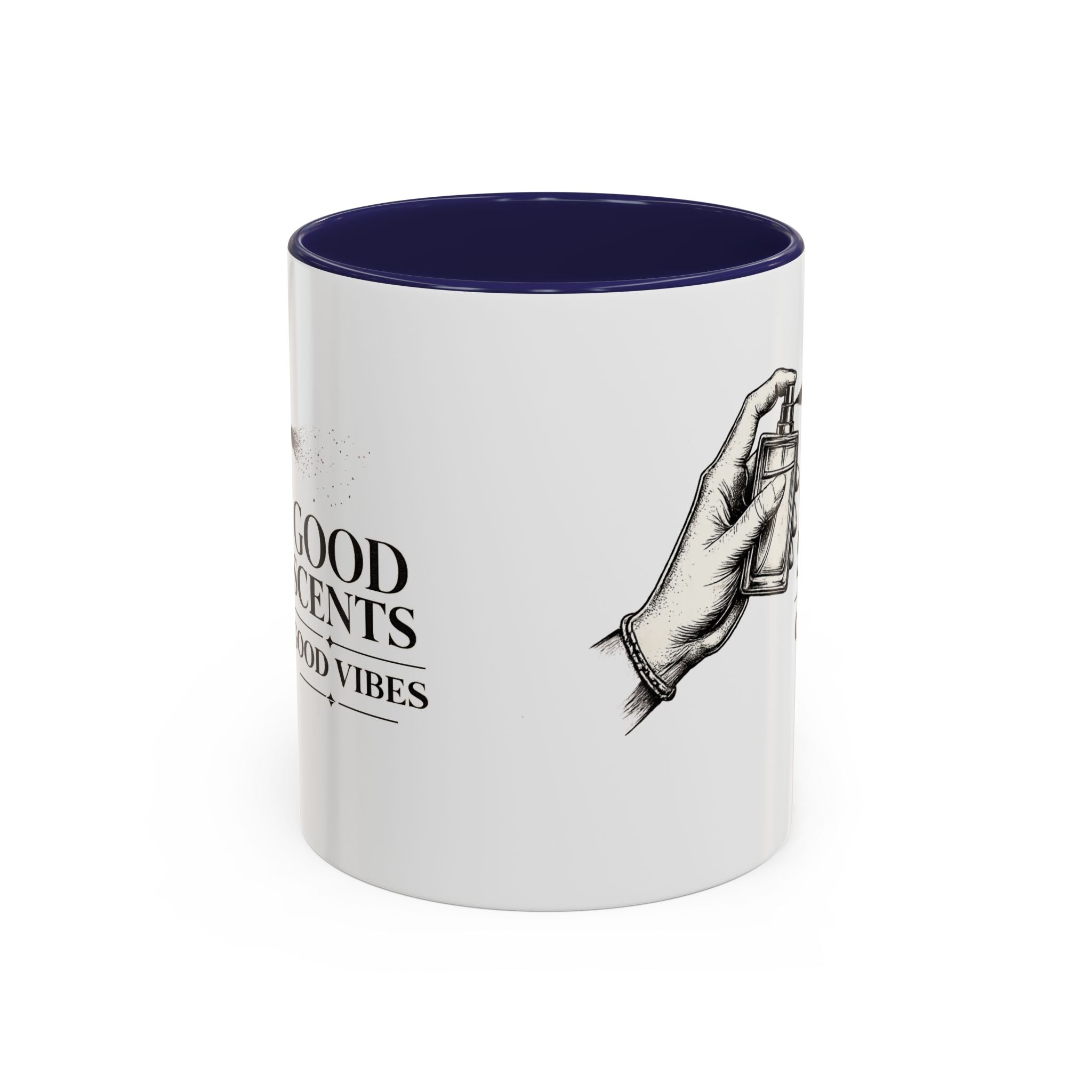 Good Scents, Good Vibes Coffee Mug — Scent Perfume Graphic Accent Mug