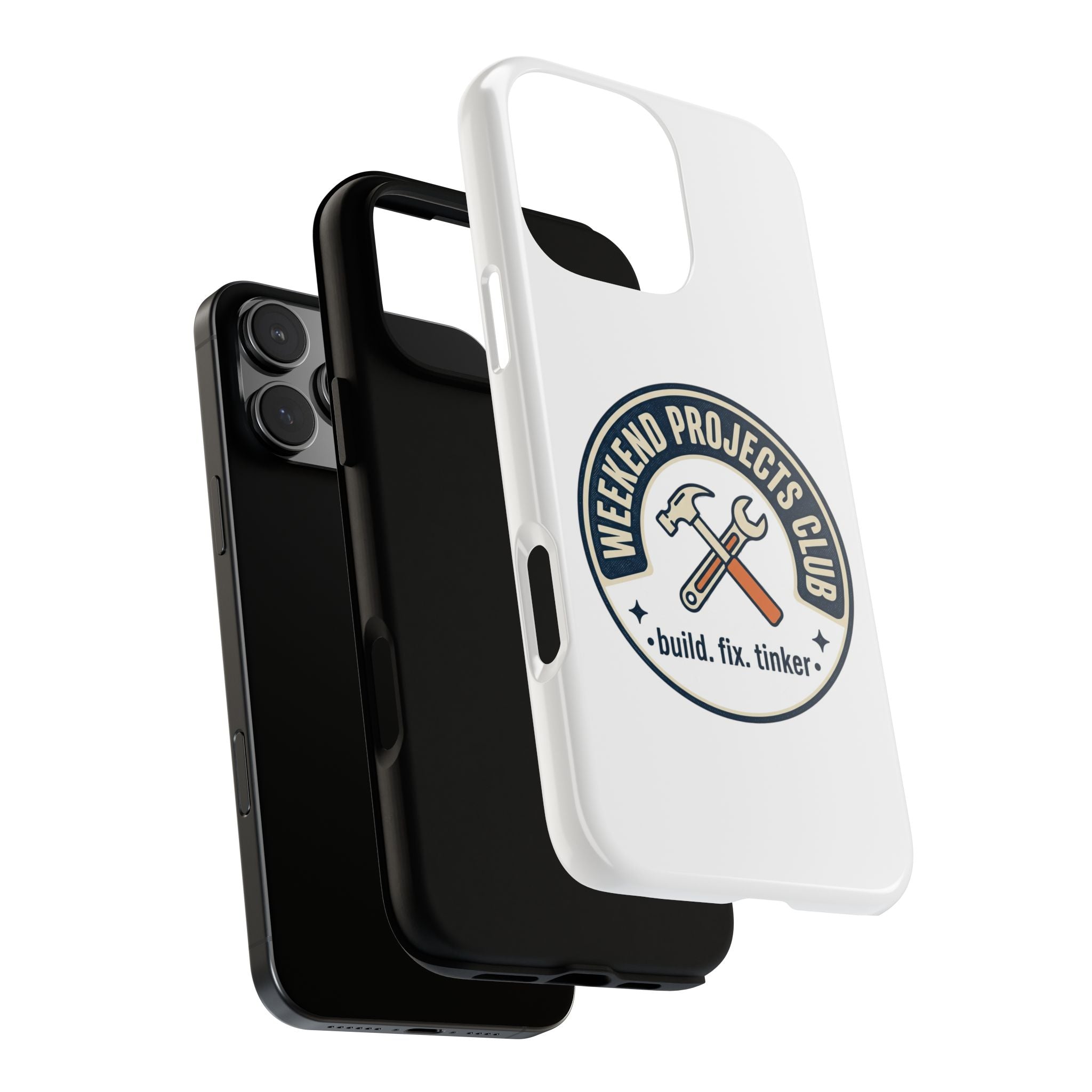 Weekend Projects Club Tough Phone Case — "build. fix. tinker."