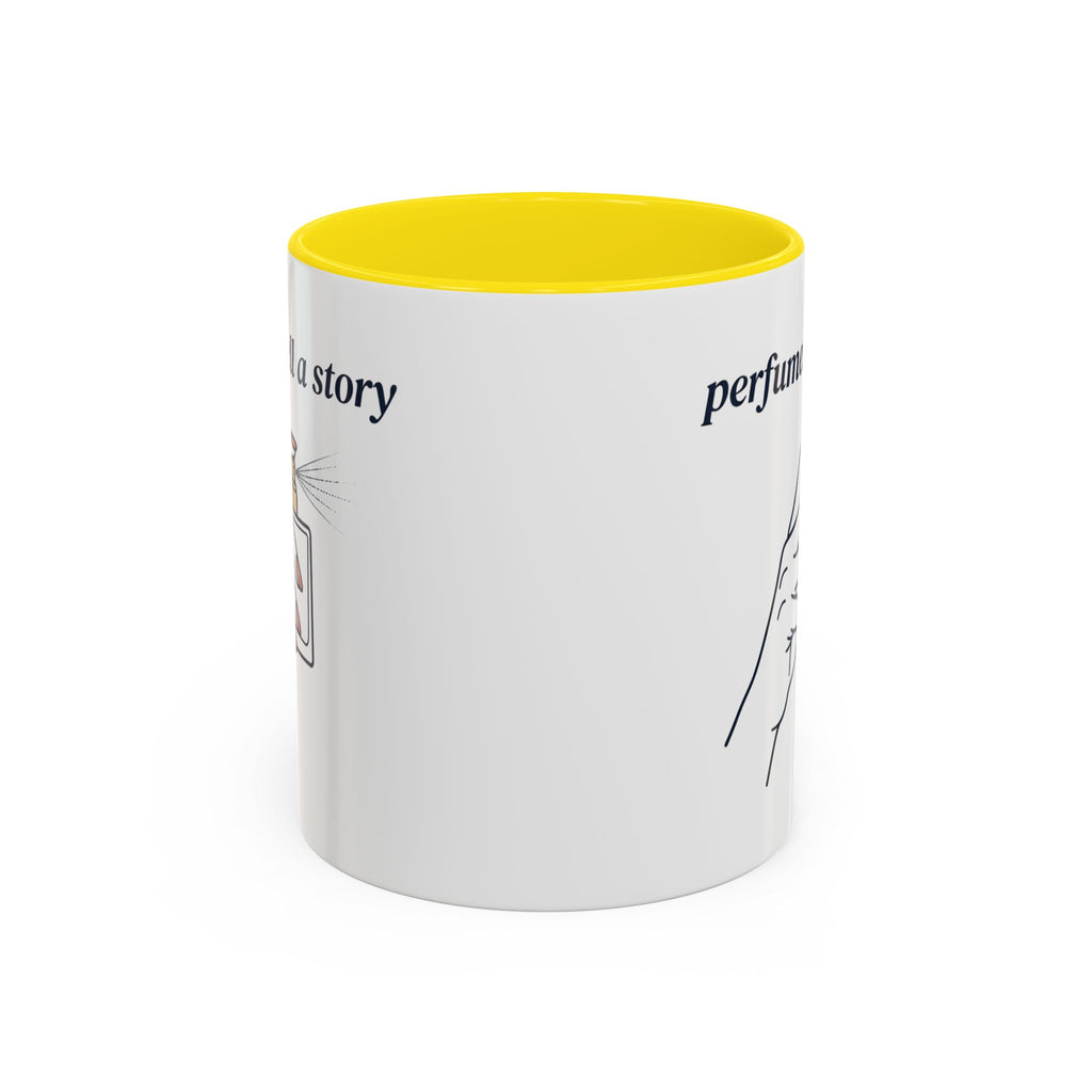 Perfumes Tell a Story Accent Coffee Mug — Scent Lover Gift (11/15oz)