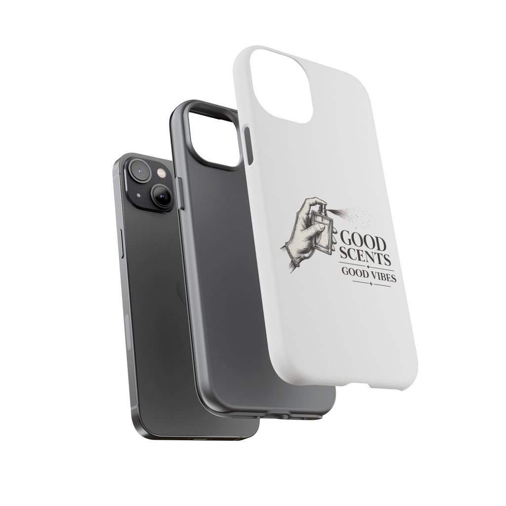 Phone Case - "Good Scents, Good Vibes" Fragrance Bottle Design