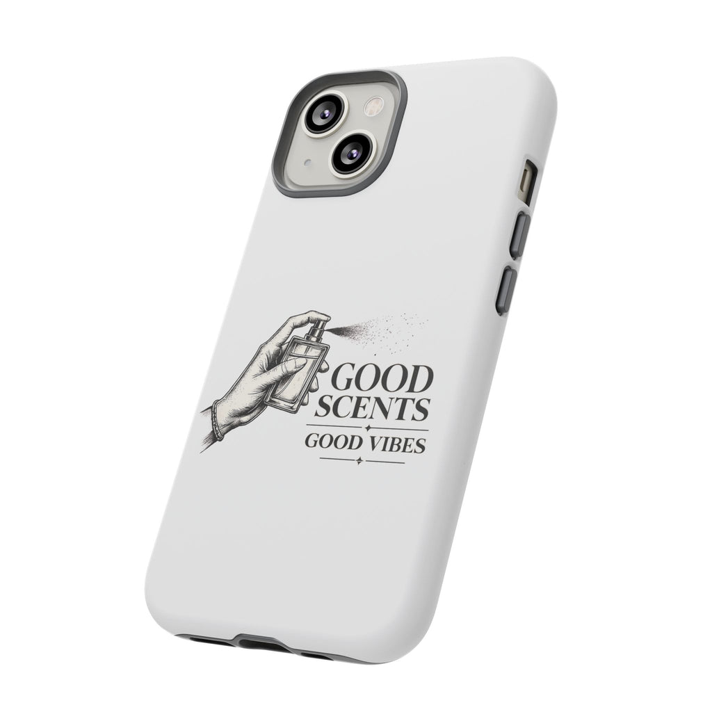 Phone Case - "Good Scents, Good Vibes" Fragrance Bottle Design