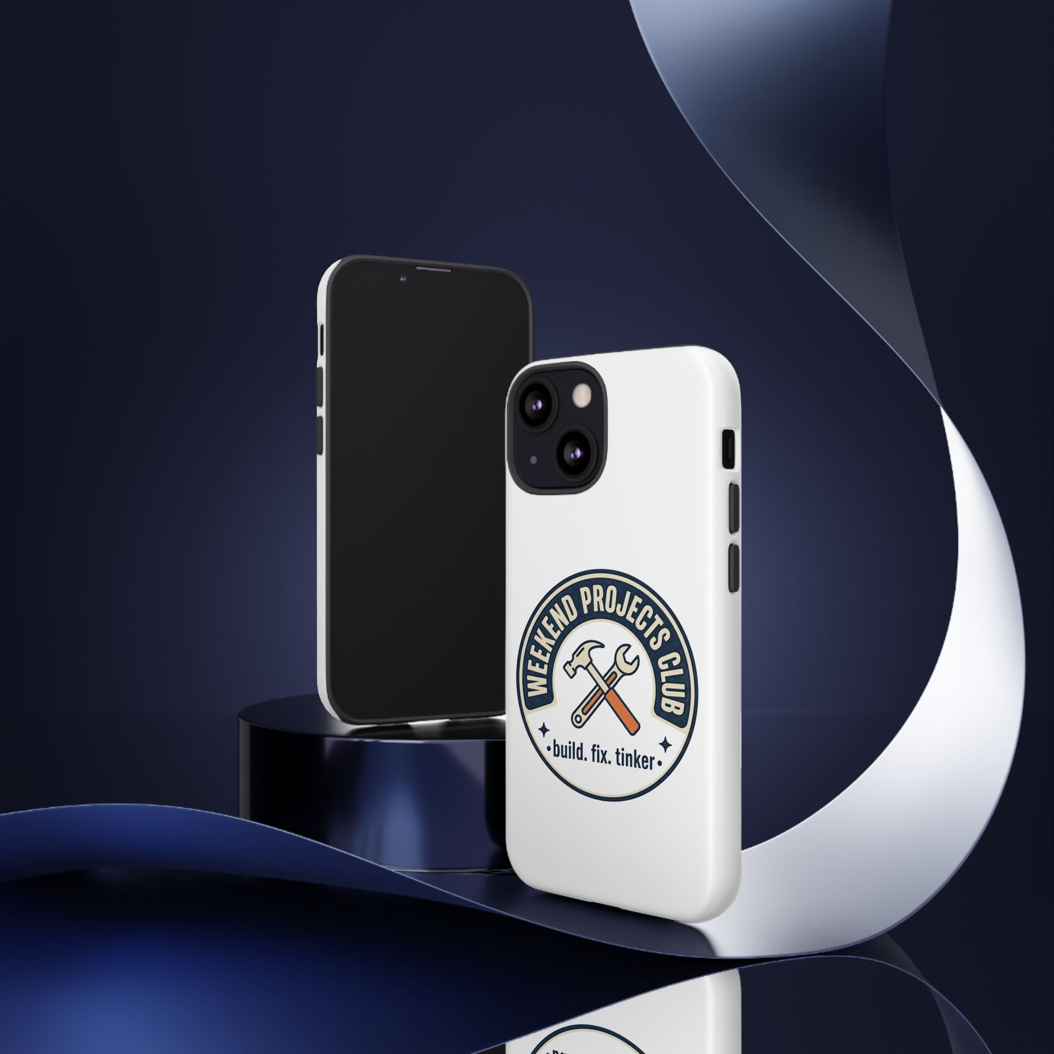 Weekend Projects Club Tough Phone Case — "build. fix. tinker."