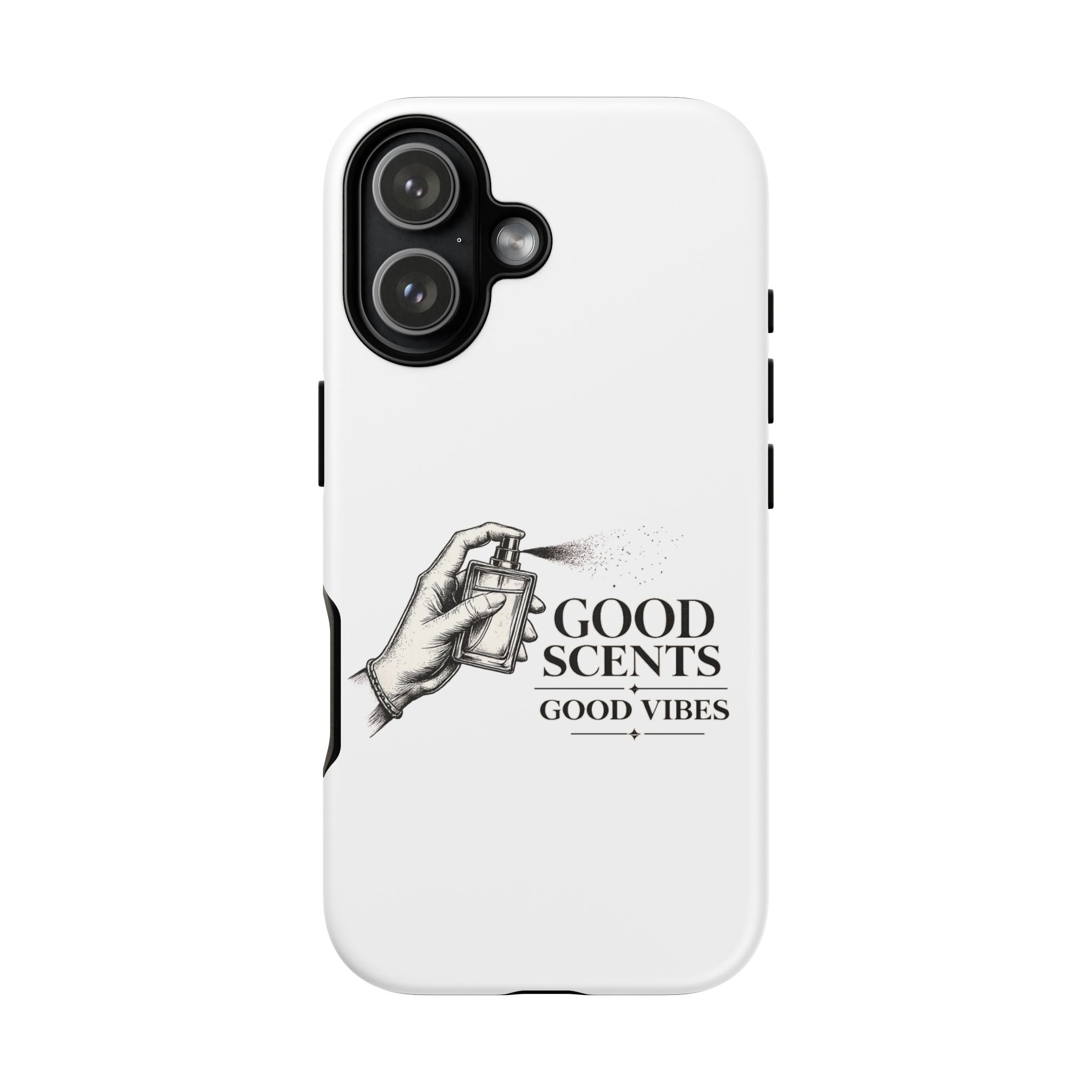 Phone Case - "Good Scents, Good Vibes" Fragrance Bottle Design