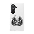 Gnome Campfire Protective Phone Case — Night Forest Illustration