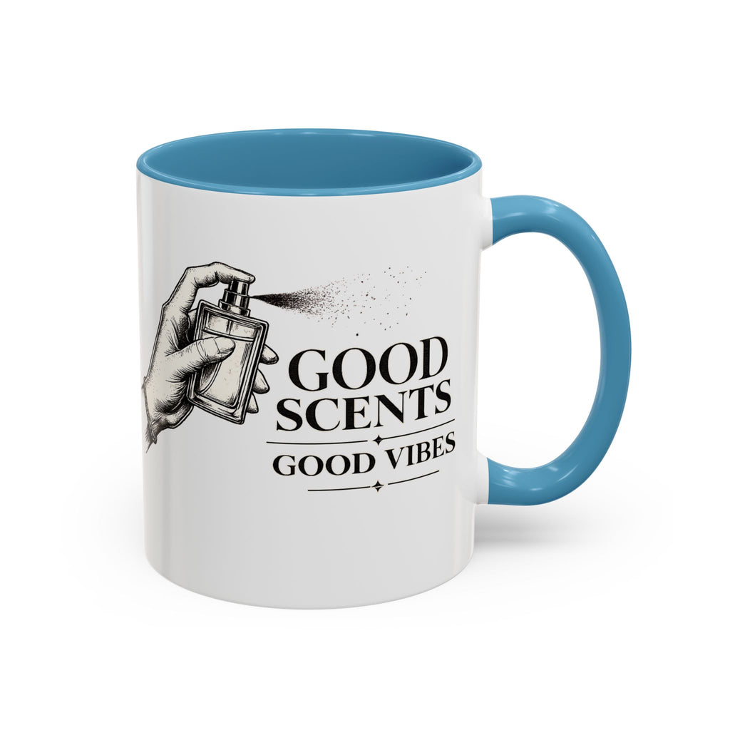 Good Scents, Good Vibes Coffee Mug — Scent Perfume Graphic Accent Mug