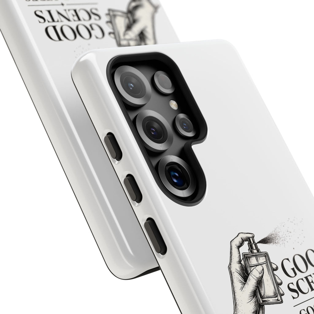 Phone Case - "Good Scents, Good Vibes" Fragrance Bottle Design