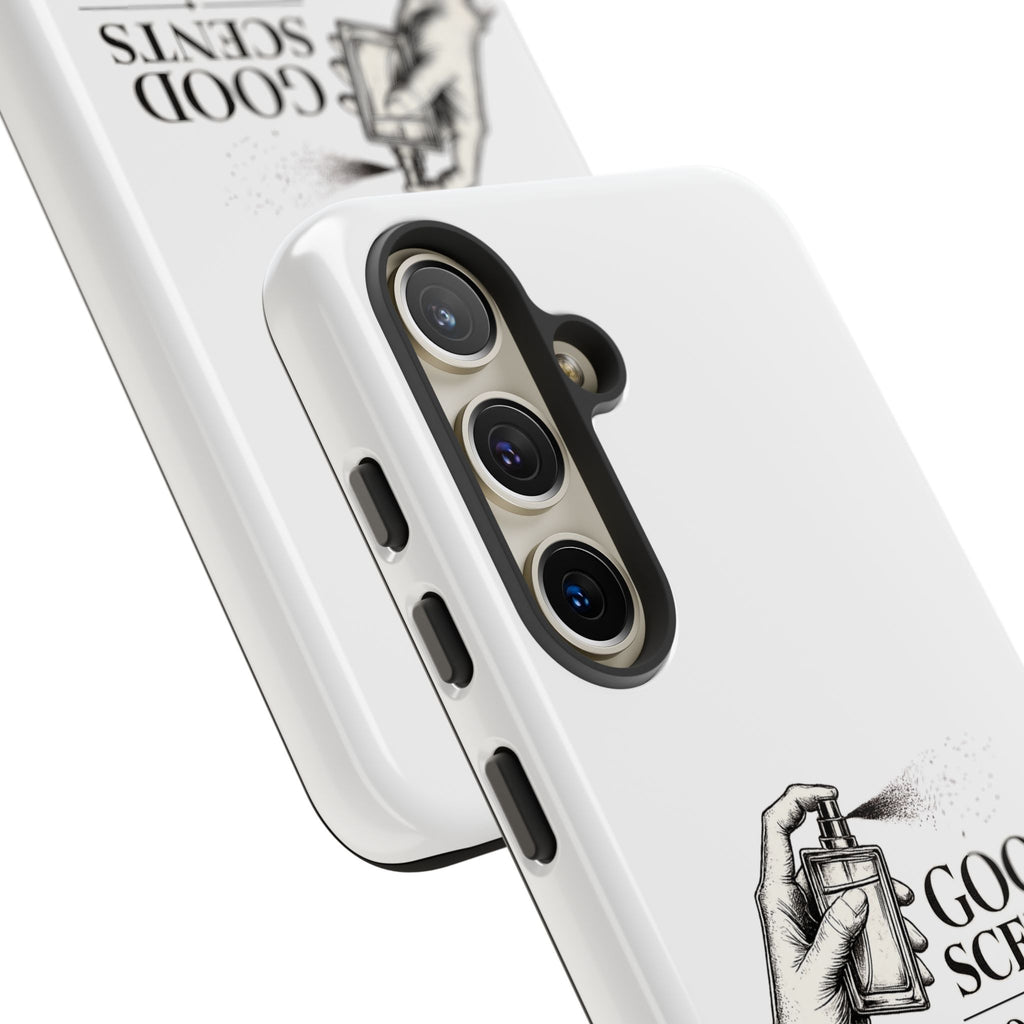 Phone Case - "Good Scents, Good Vibes" Fragrance Bottle Design
