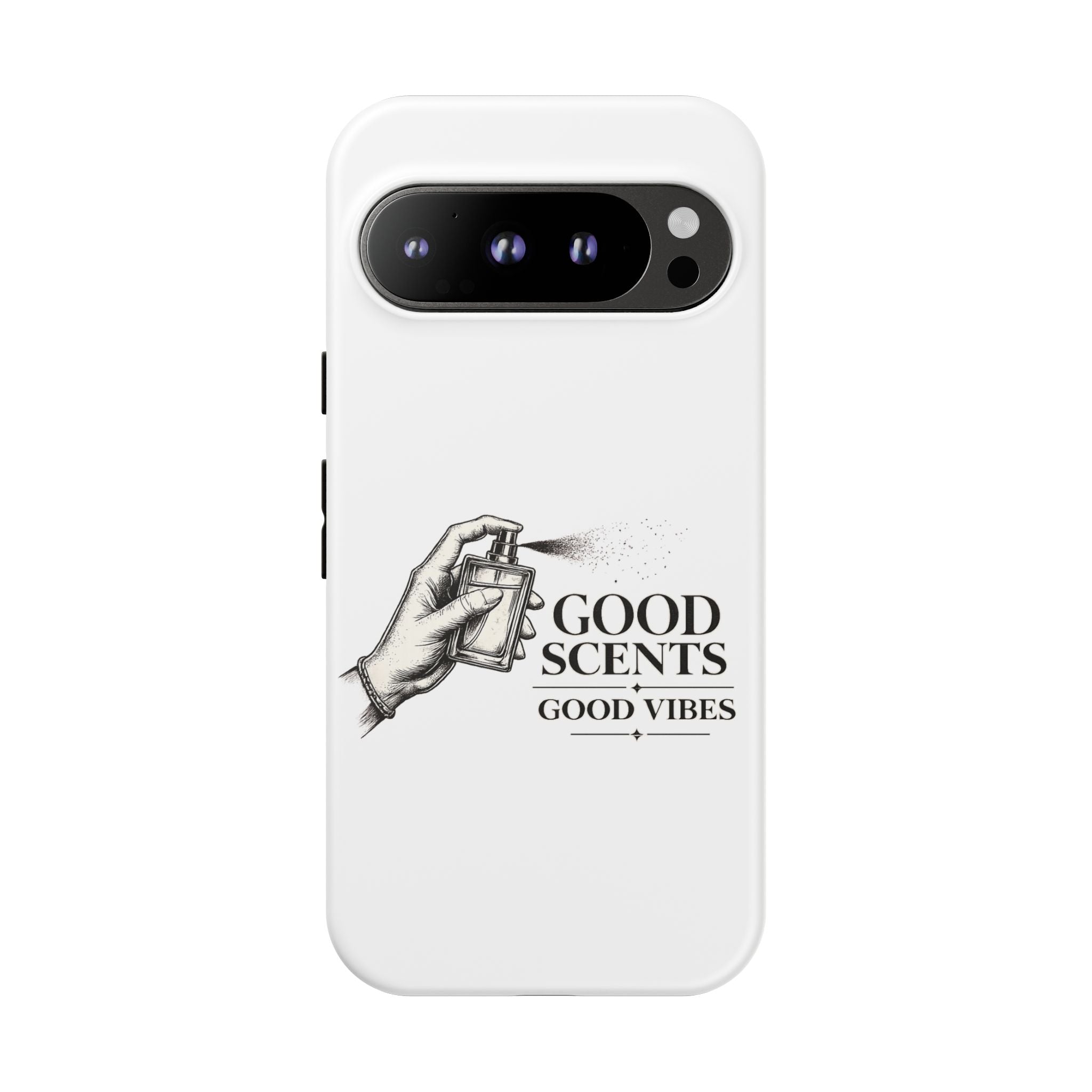 Phone Case - "Good Scents, Good Vibes" Fragrance Bottle Design