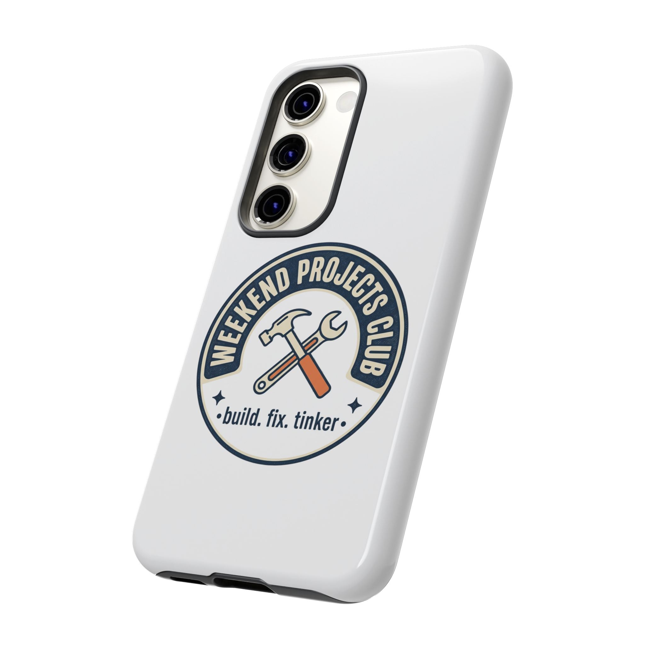 Weekend Projects Club Tough Phone Case — "build. fix. tinker."