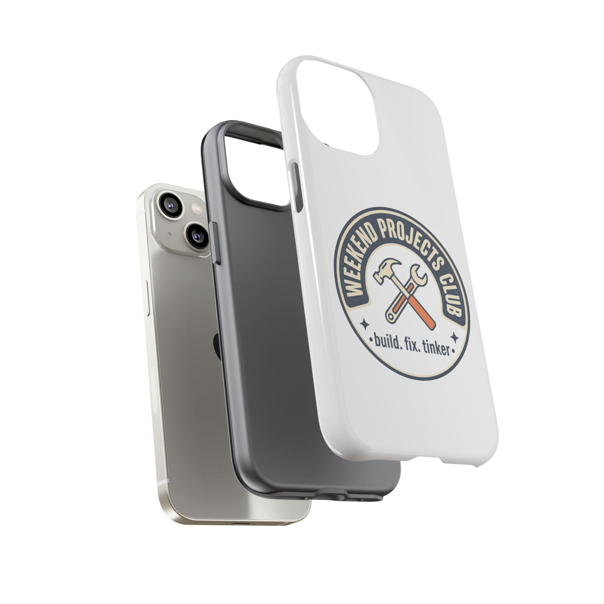 Weekend Projects Club Tough Phone Case — "build. fix. tinker."