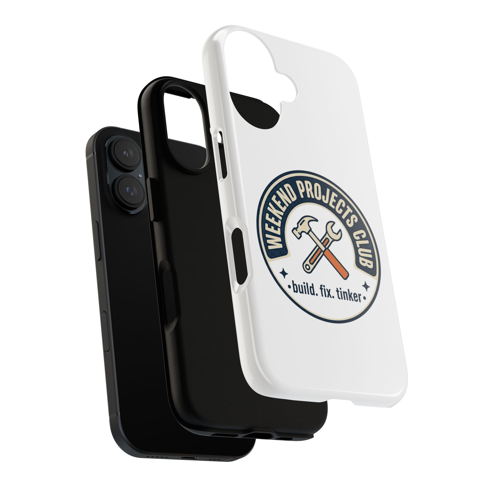Weekend Projects Club Tough Phone Case — "build. fix. tinker."
