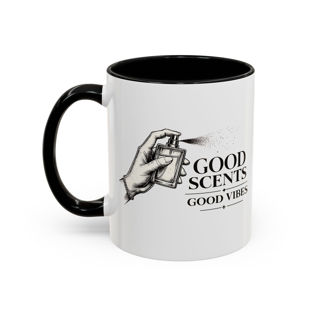 Good Scents, Good Vibes Coffee Mug — Scent Perfume Graphic Accent Mug
