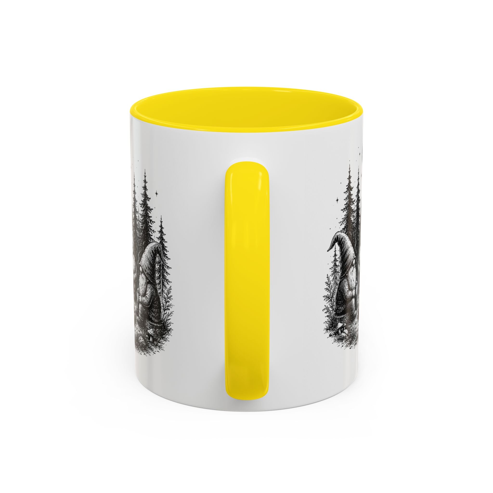 Gnome Campfire Coffee Mug — Woodland Camping Ceramic Accent Mug (11/15oz)