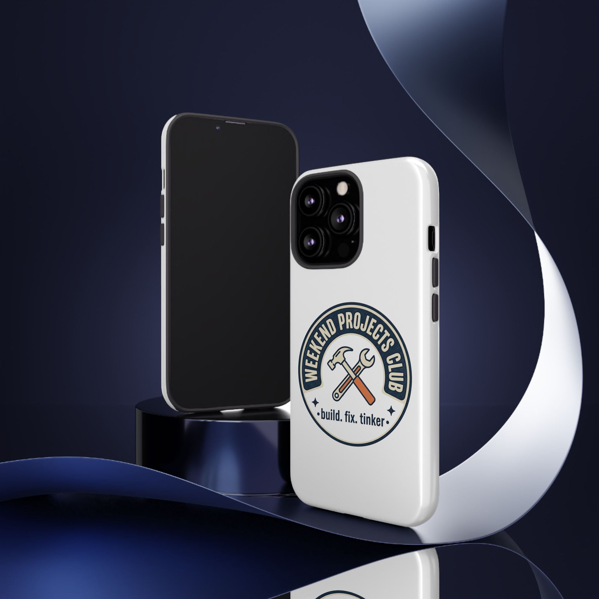 Weekend Projects Club Tough Phone Case — "build. fix. tinker."