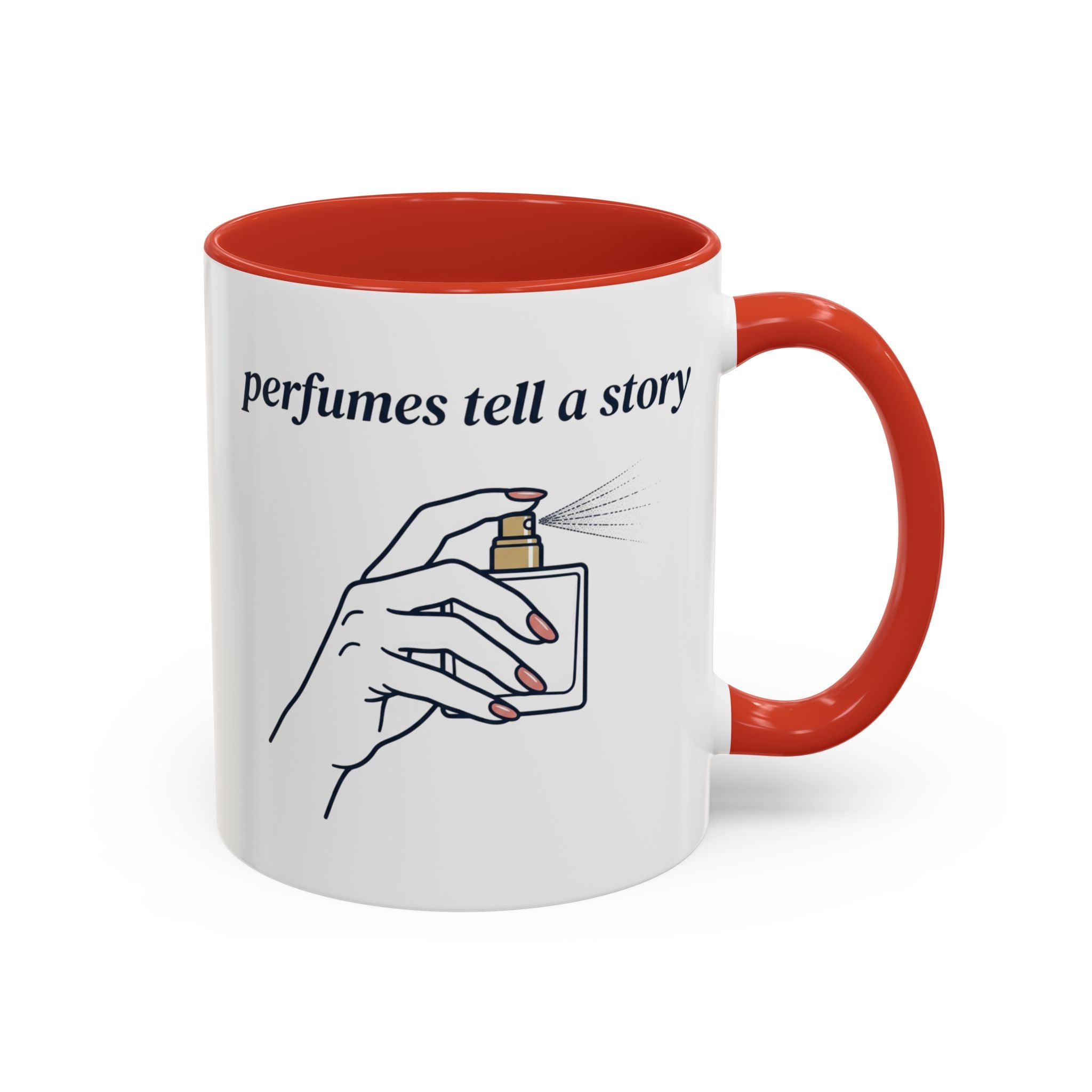 Perfumes Tell a Story Accent Coffee Mug — Scent Lover Gift (11/15oz)