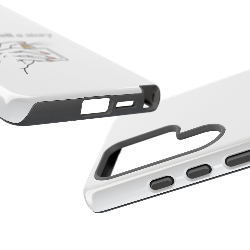 Phone Case — "perfumes tell a story" Minimalist Perfume Bottle Design