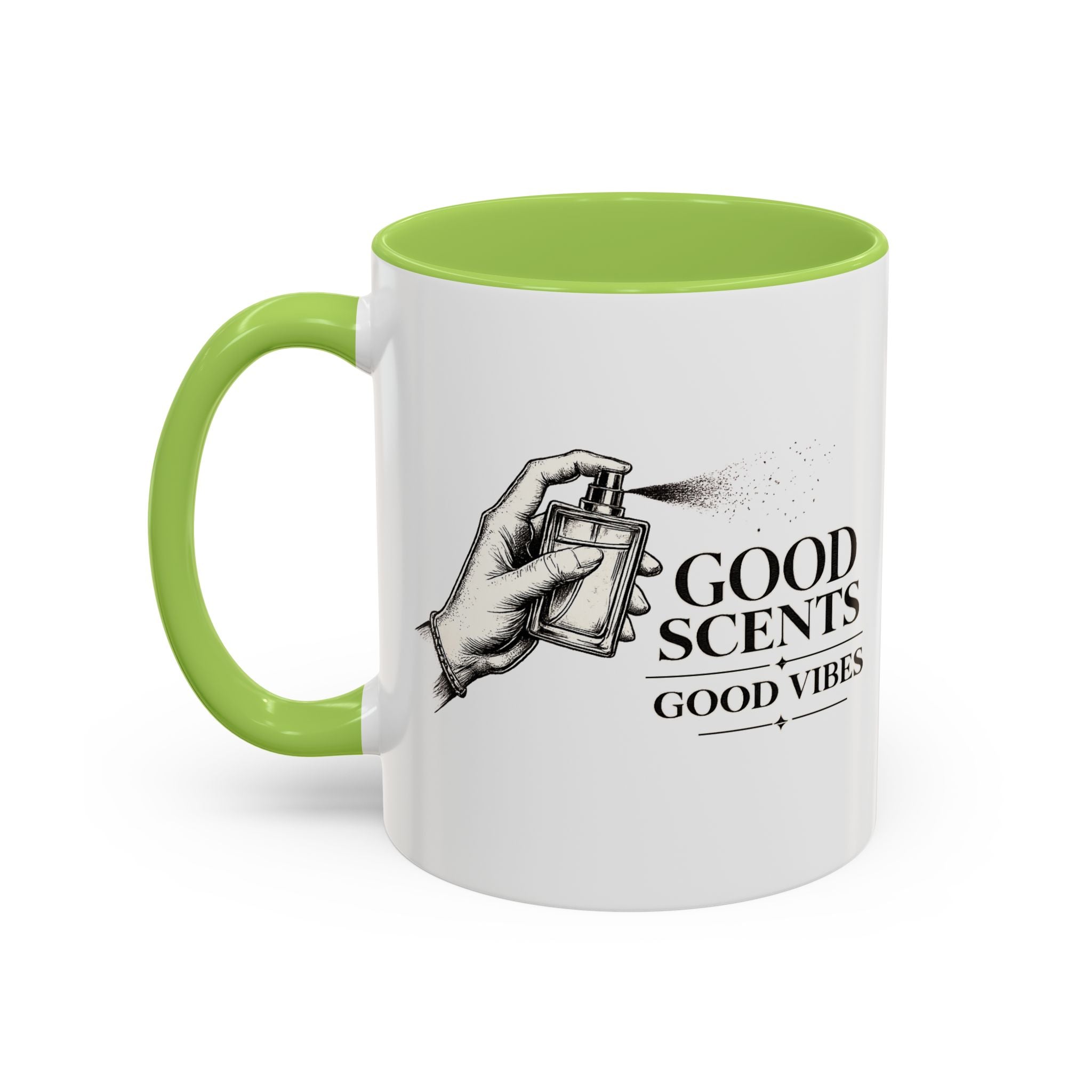 Good Scents, Good Vibes Coffee Mug — Scent Perfume Graphic Accent Mug