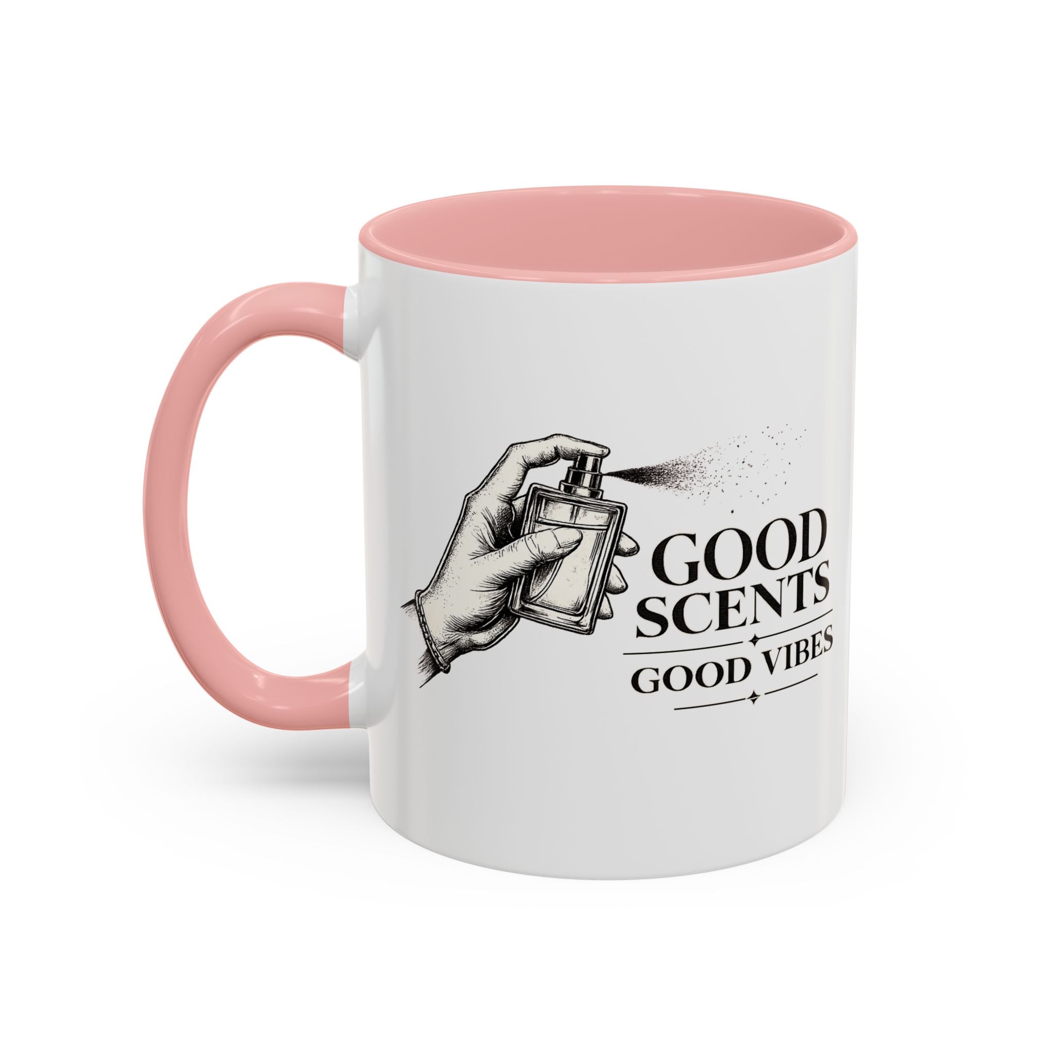 Good Scents, Good Vibes Coffee Mug — Scent Perfume Graphic Accent Mug