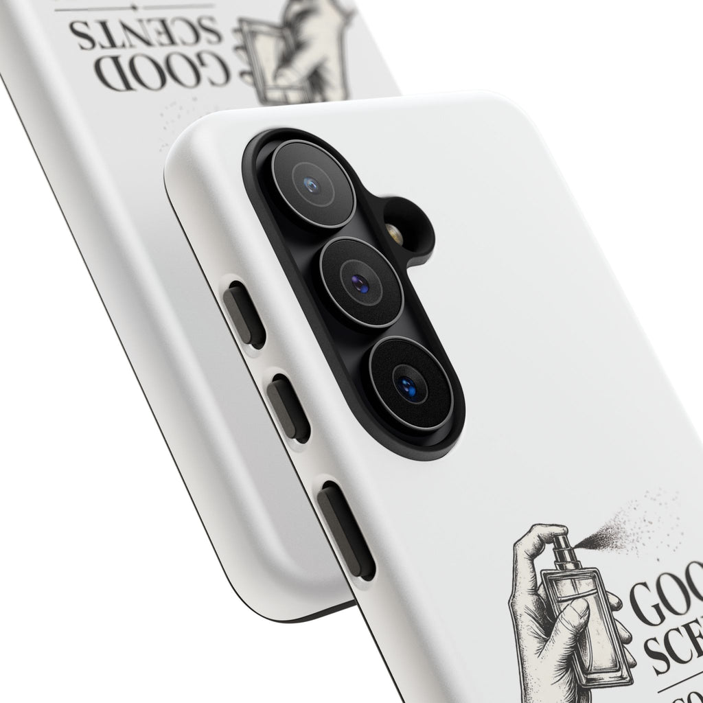 Phone Case - "Good Scents, Good Vibes" Fragrance Bottle Design