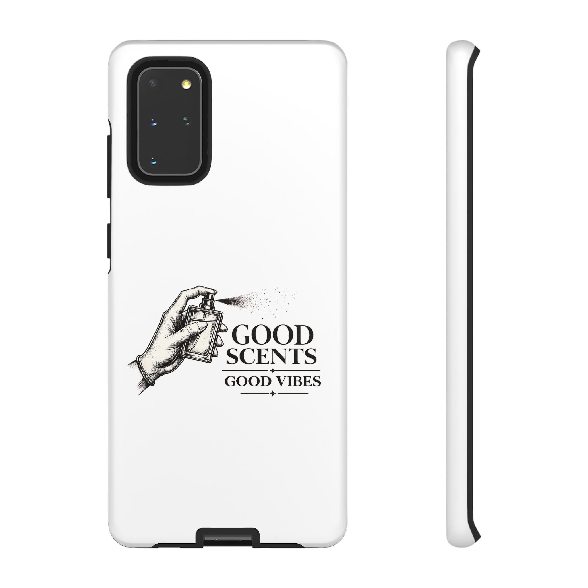 Phone Case - "Good Scents, Good Vibes" Fragrance Bottle Design