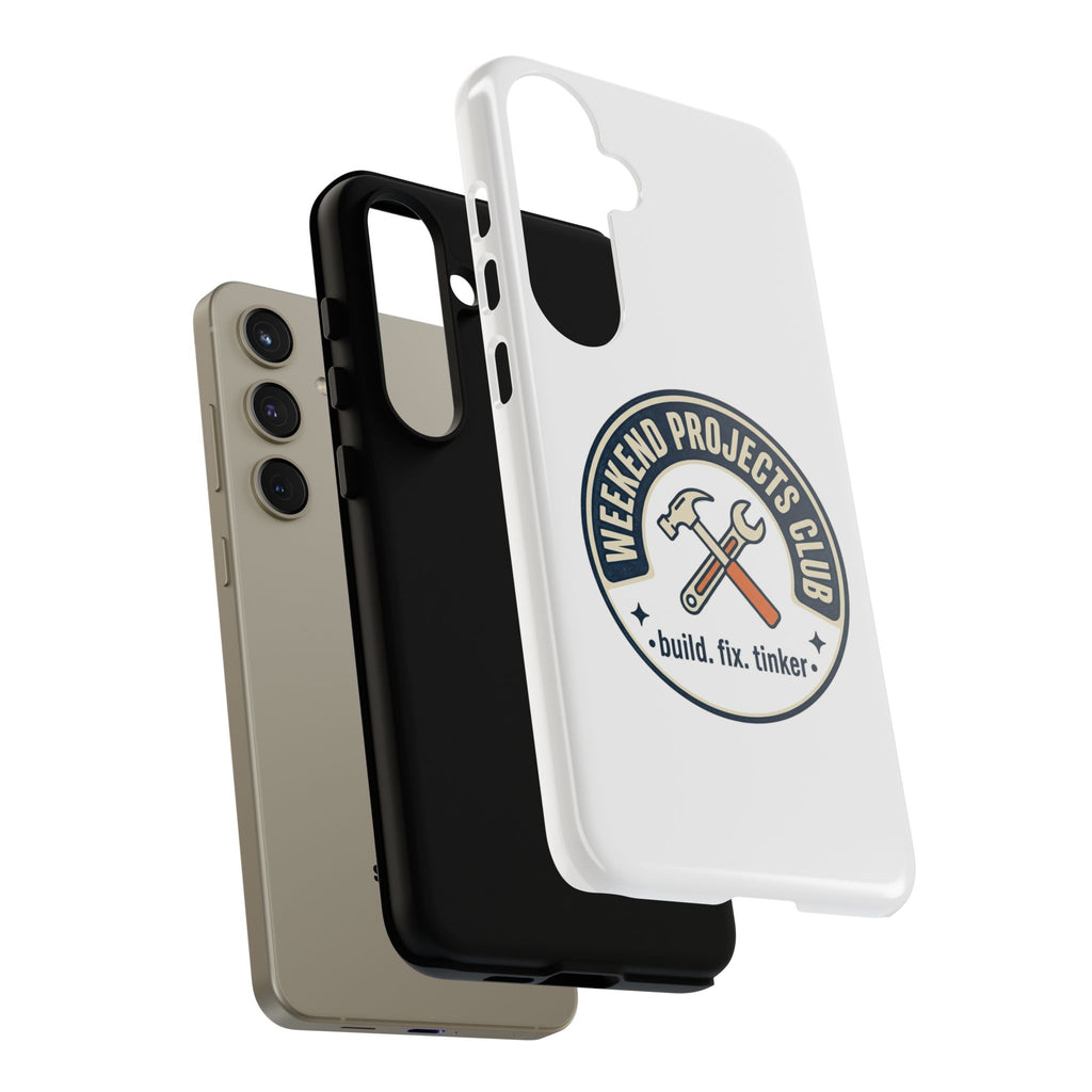 Weekend Projects Club Tough Phone Case — "build. fix. tinker."
