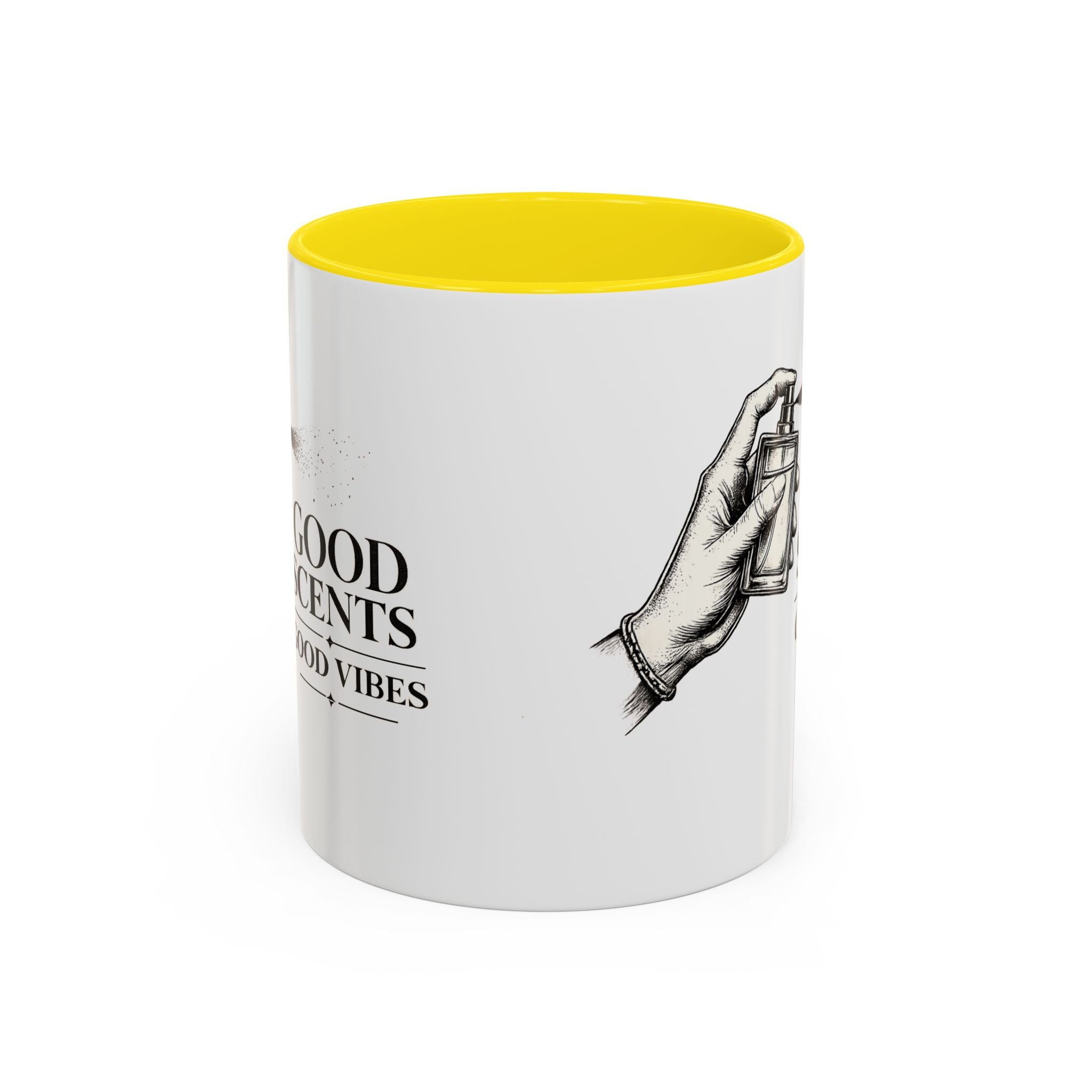 Good Scents, Good Vibes Coffee Mug — Scent Perfume Graphic Accent Mug