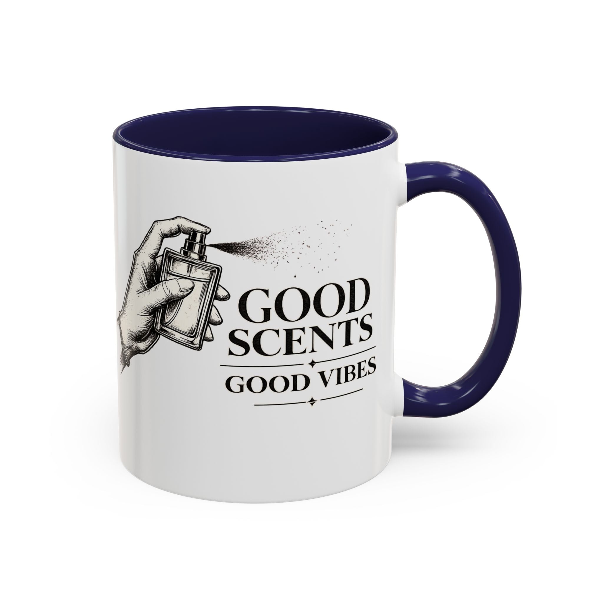 Good Scents, Good Vibes Coffee Mug — Scent Perfume Graphic Accent Mug