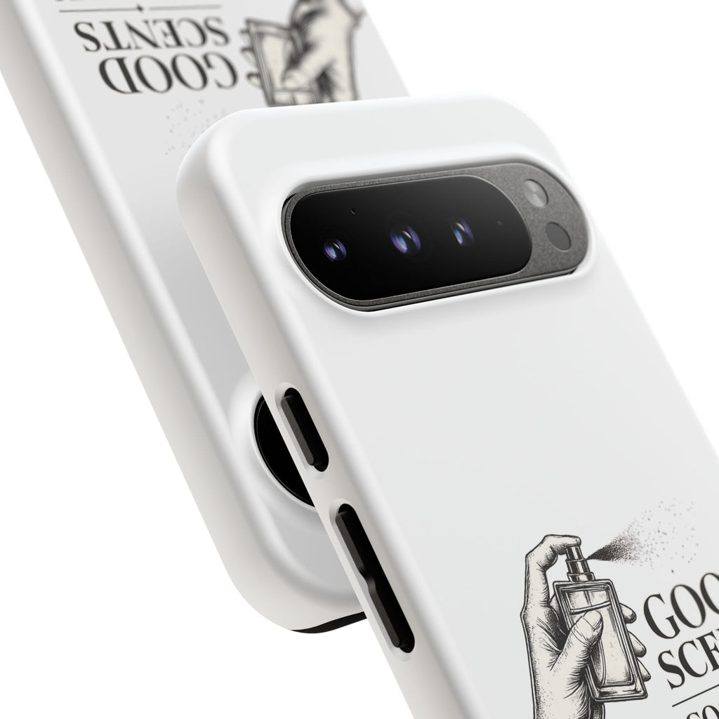Phone Case - "Good Scents, Good Vibes" Fragrance Bottle Design